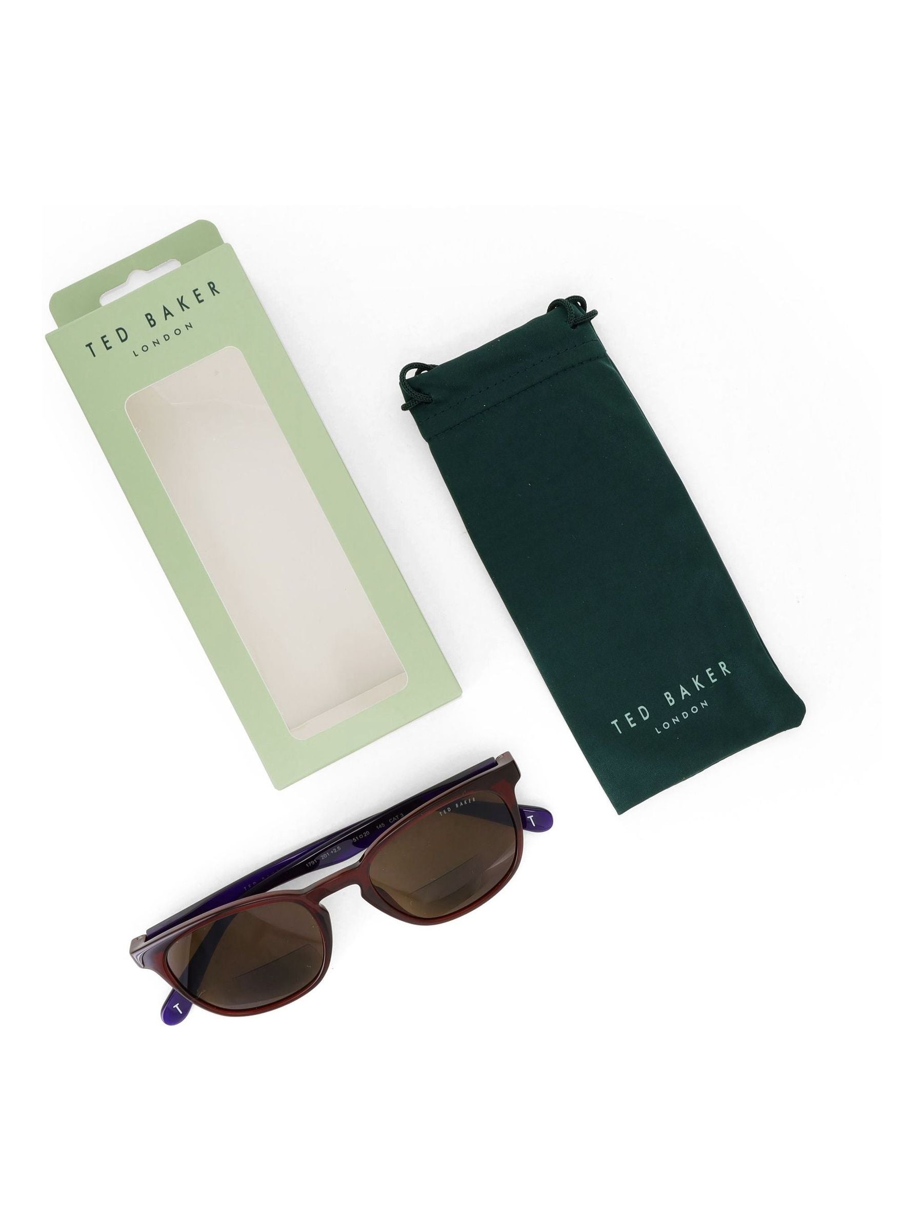 Ted Baker Red 1791 reader sunglasses +2.5 - British product