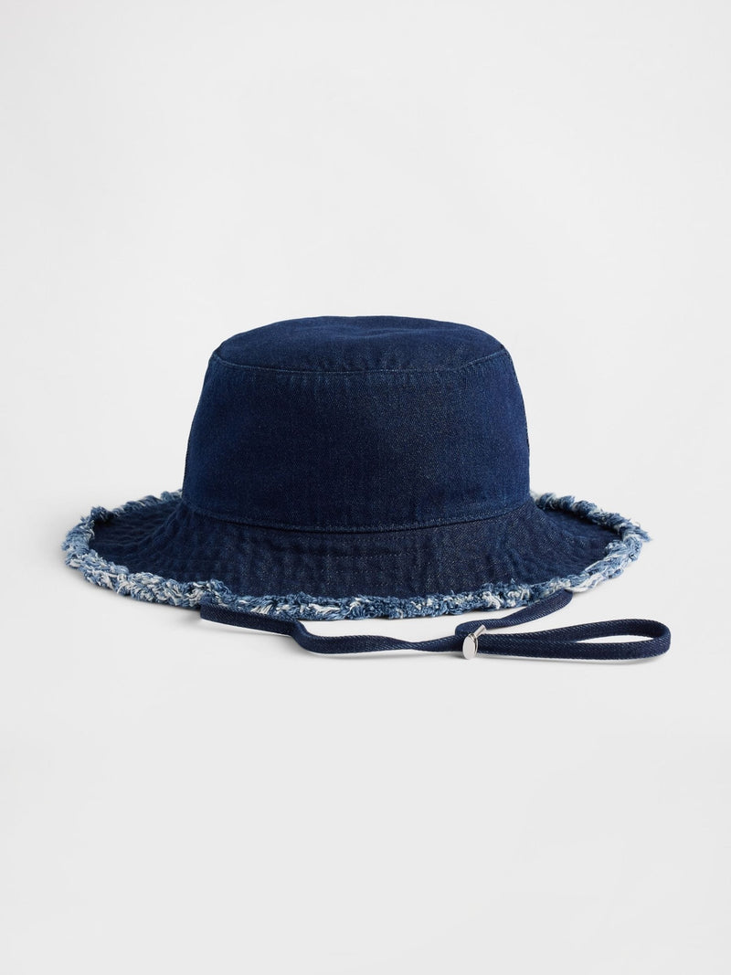 Gap dark wash denim bucket hat for children - British product