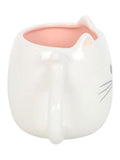 Something Different white cat-shaped mug 500ml - British product