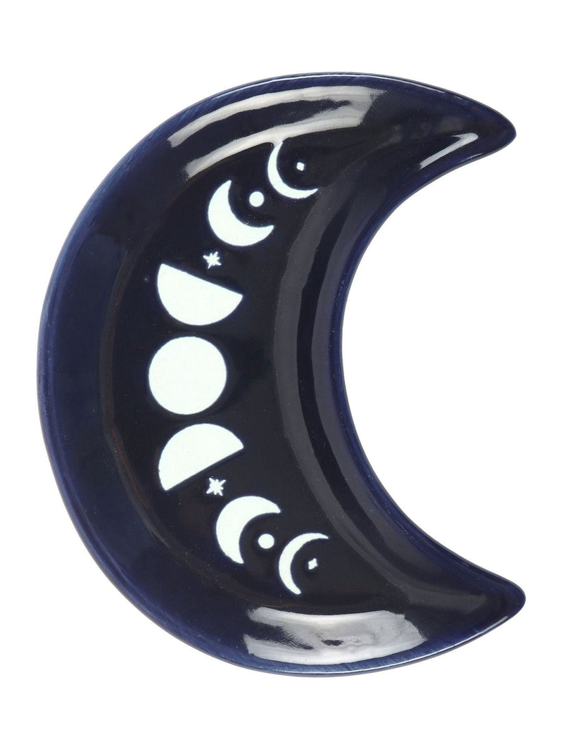 Something Different blue phase crescent moon trinket dish, UK version