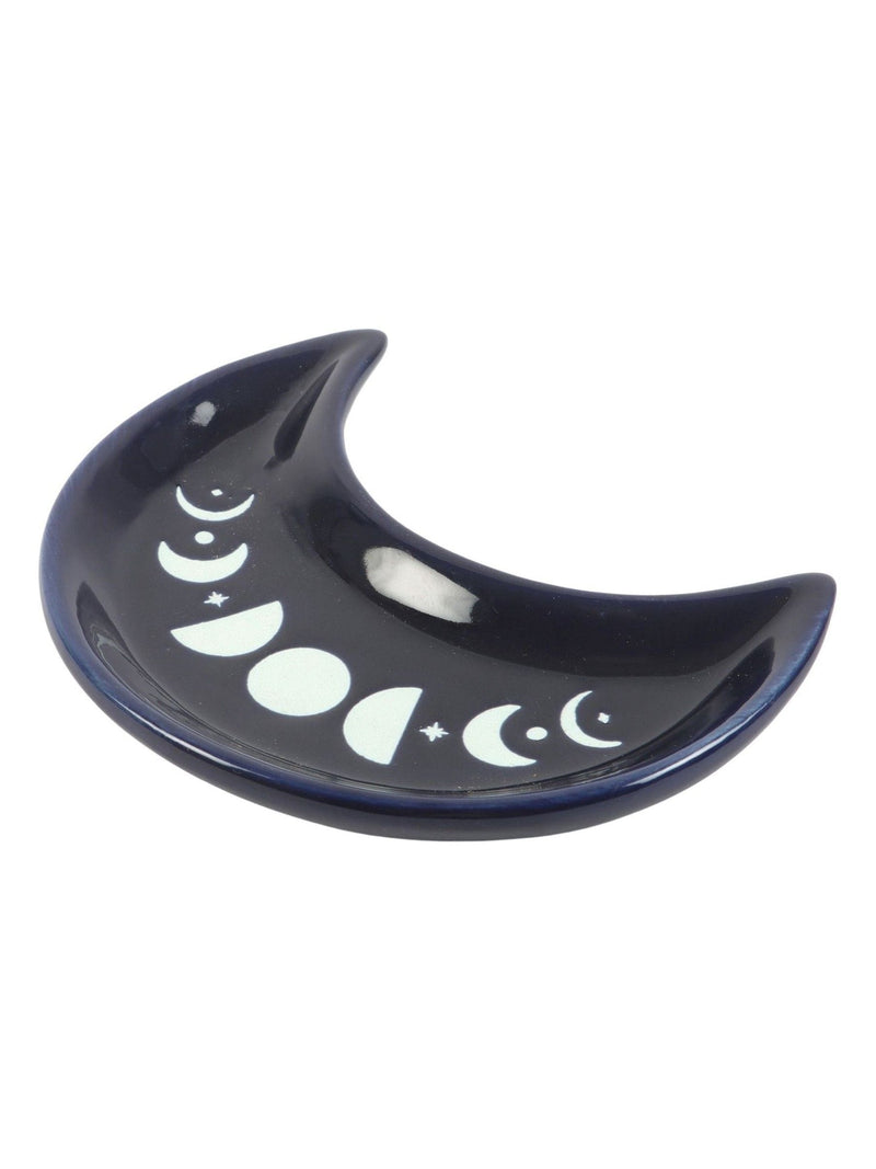 Something Different blue phase crescent moon trinket dish, UK version