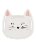 Something Different white cat face trinket dish, UK version