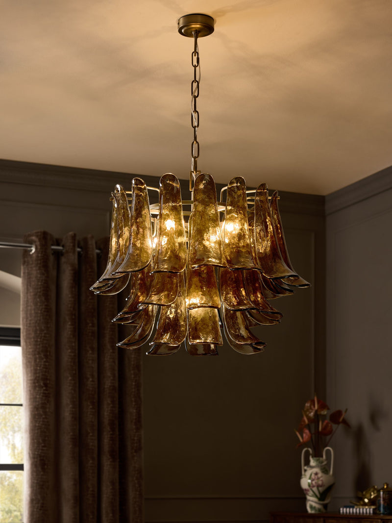 White Messina Chandelier Ceiling Light