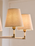 White Bentham 5 Light Chandelier Ceiling Light