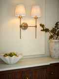 Bronze Carolina 1 Light Wall Light, 45cm Height