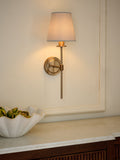 Bronze Carolina 1 Light Wall Light, 45cm Height