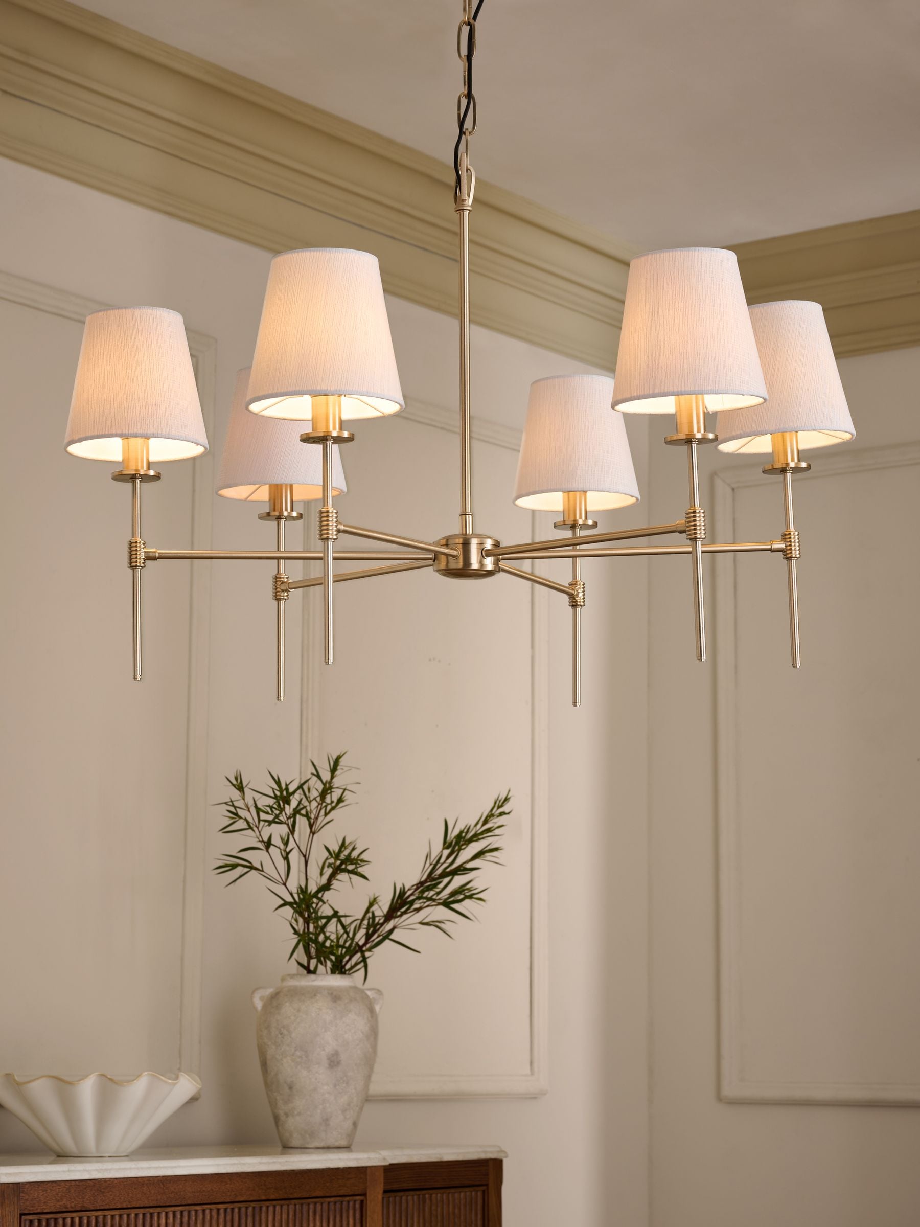 Bronze Carolina Chandelier 3 Light Ceiling Light Fitting