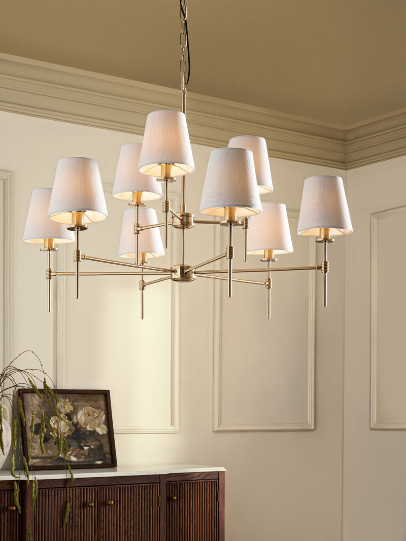Bronze Carolina Chandelier 3 Light Ceiling Light Fitting
