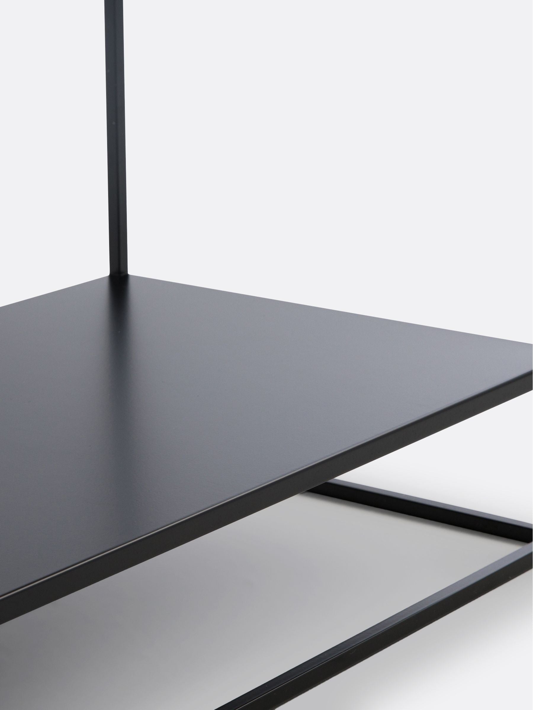 La Redoute Hiba black metal shelving unit 67cm, imported from the UK