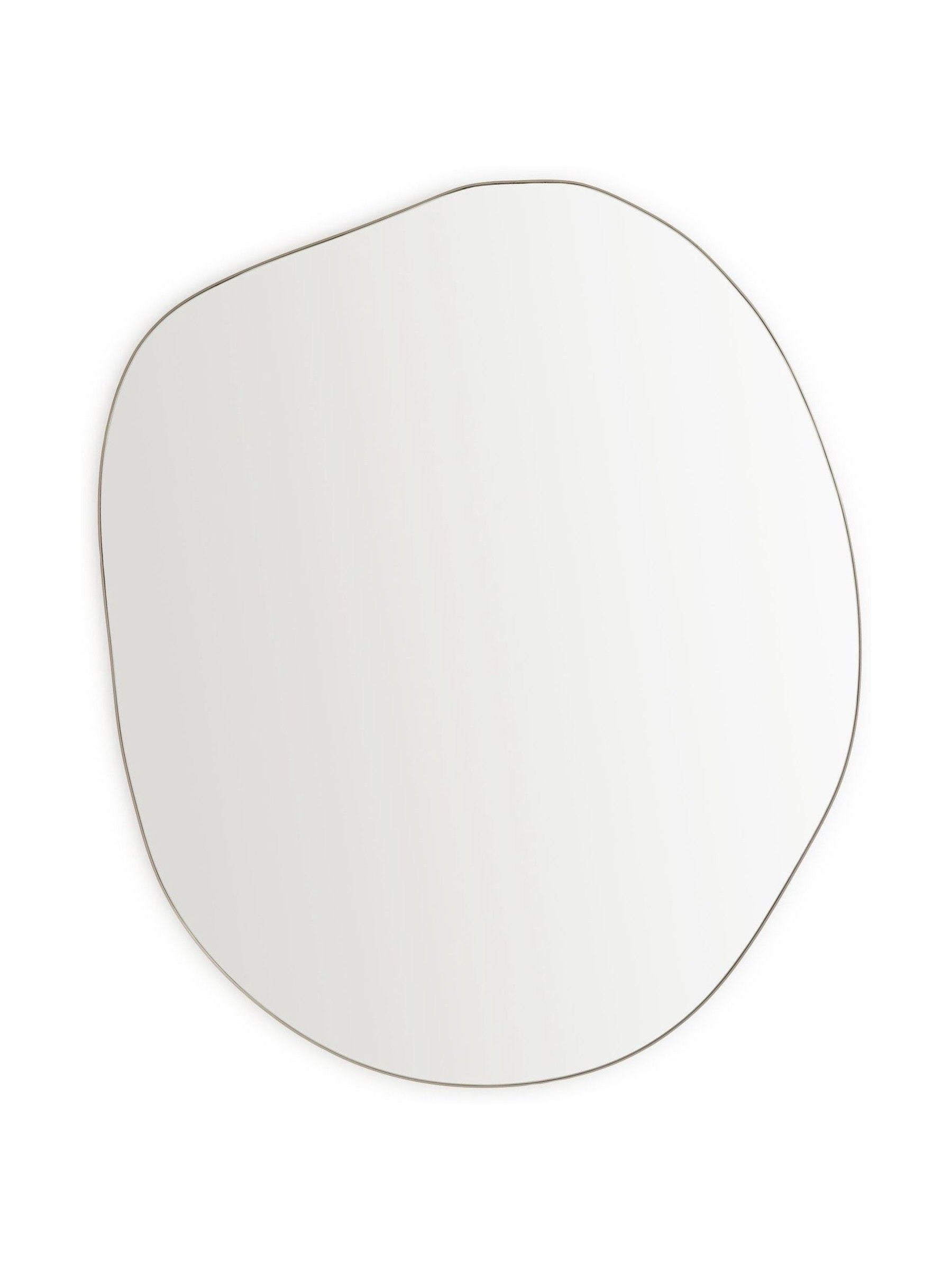 La Redoute Intérieurs Ornica shaped brass mirror 120x100cm, UK version