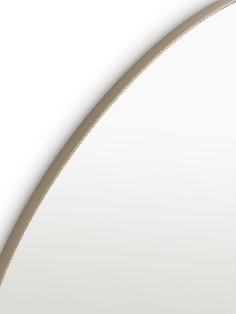 La Redoute Intérieurs Ornica shaped brass mirror 120x100cm, UK version