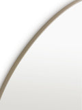 La Redoute Intérieurs Ornica shaped brass mirror 120x100cm, UK version