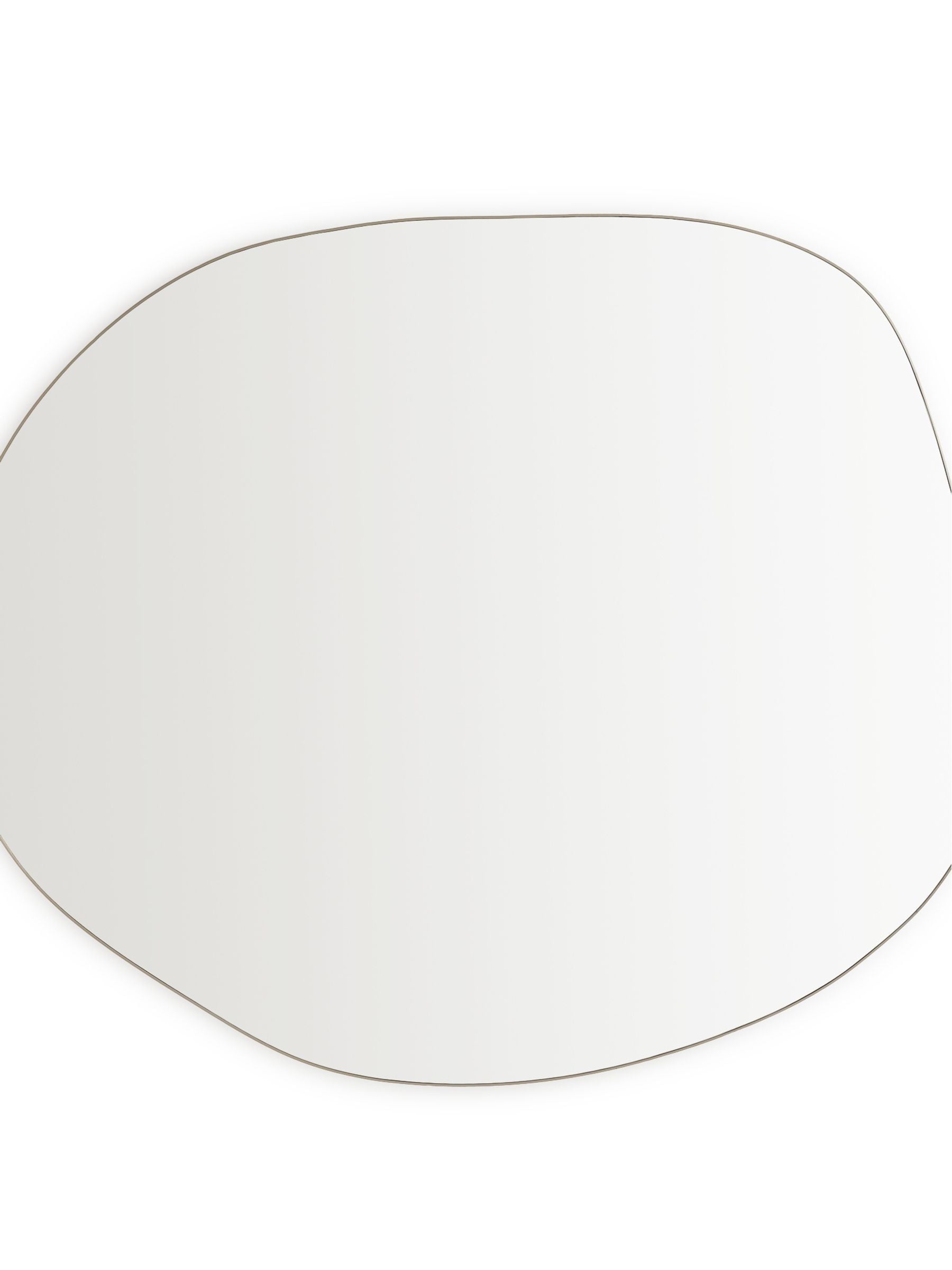 La Redoute Intérieurs Ornica shaped brass mirror 120x100cm, UK version
