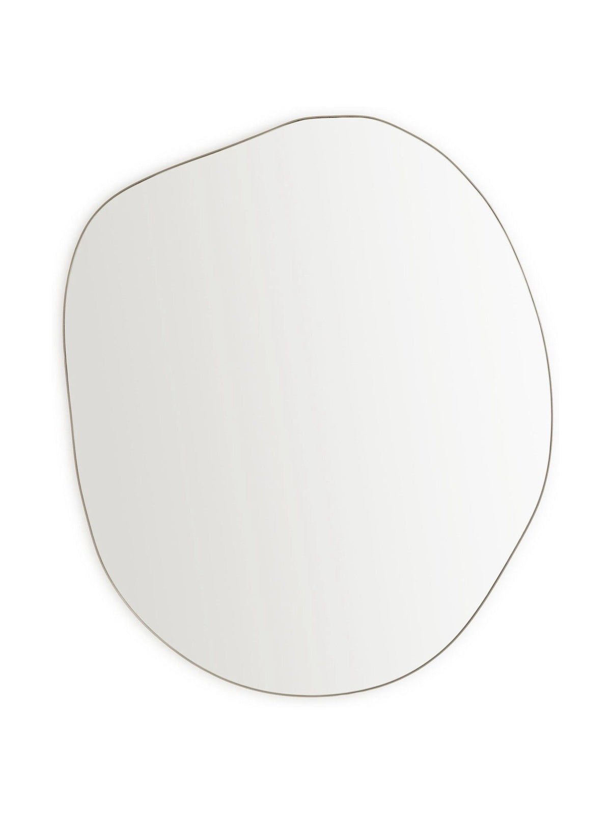 La Redoute Intérieurs Ornica shaped brass mirror 120x100cm, UK version