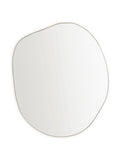La Redoute Intérieurs Ornica shaped brass mirror 120x100cm, UK version