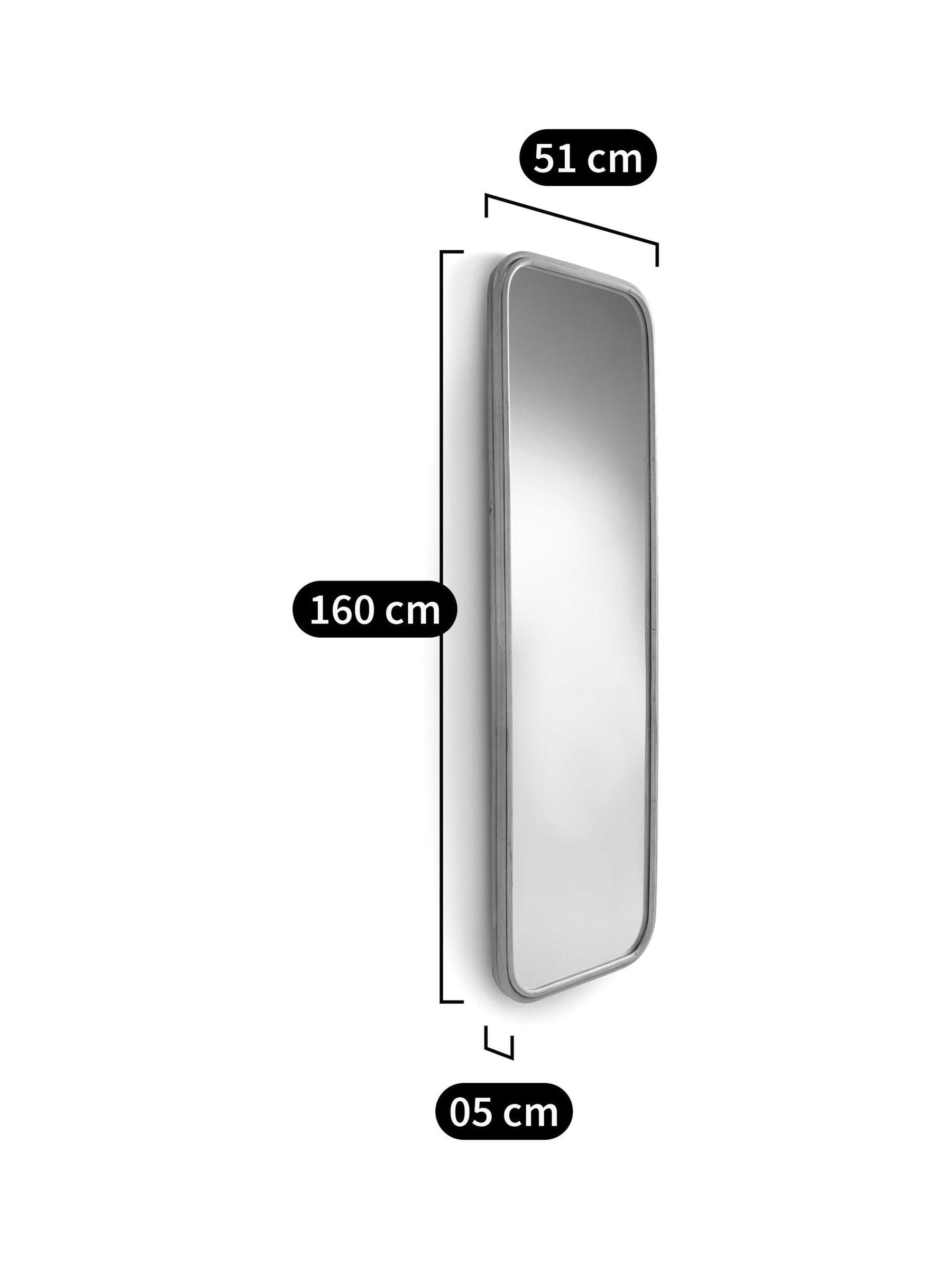 La Redoute natural nogu rattan mirror 51x160cm, imported from the UK