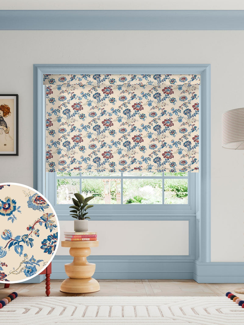 Land & Shore Orchard red roller blind - British product