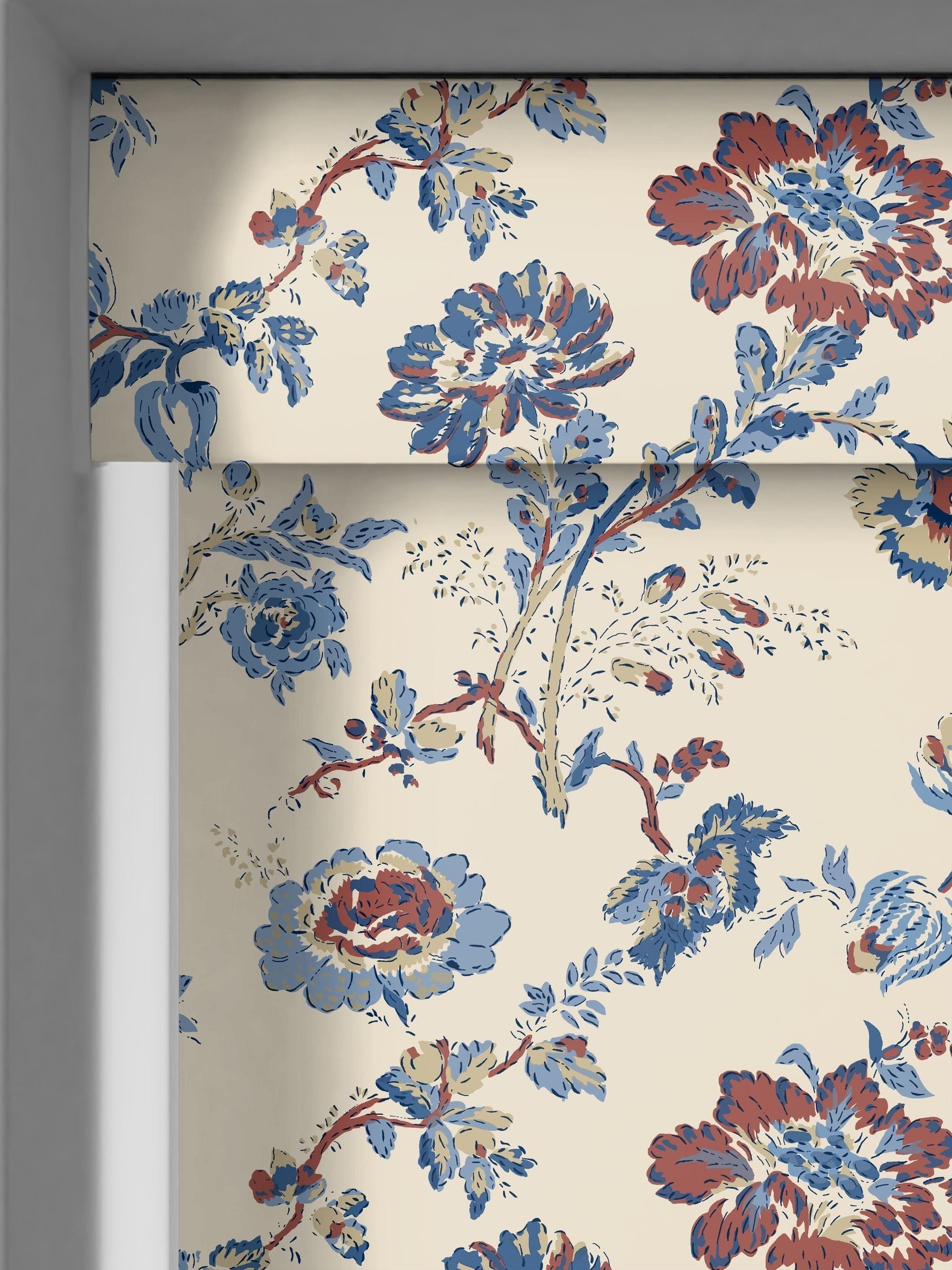 Land & Shore Orchard red roller blind - British product