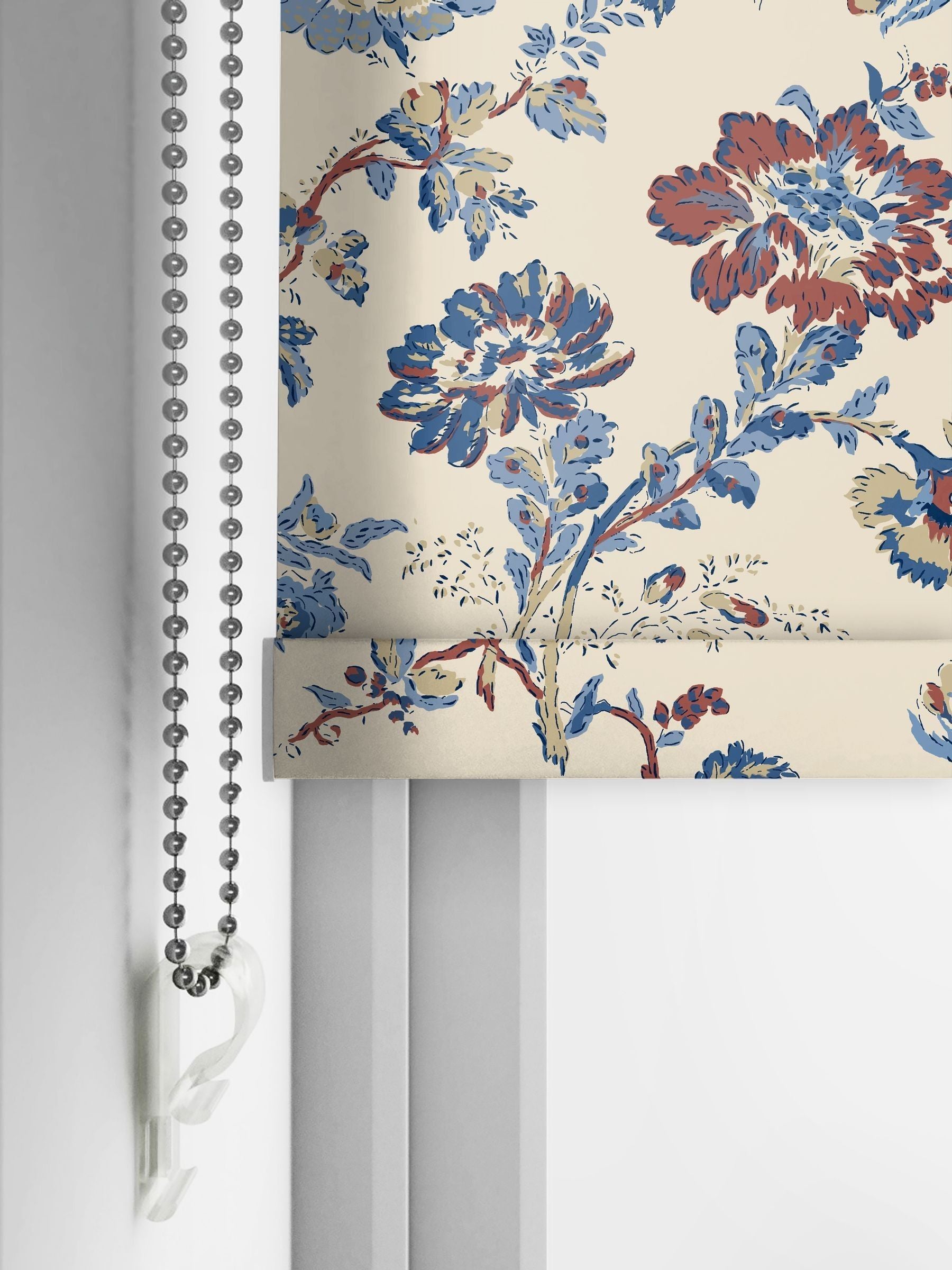 Land & Shore Orchard red roller blind - British product