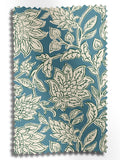 Land & Shore Rowallane teal roller blind - British product