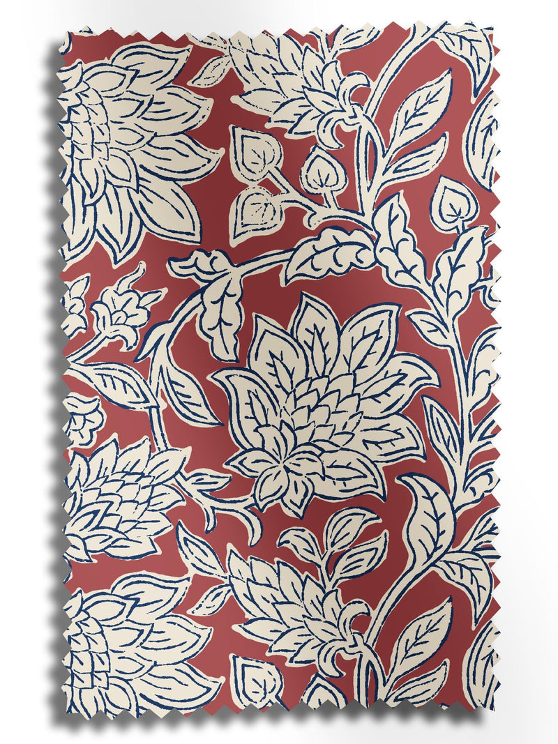 Land & Shore Rowallane red roller blind, UK version