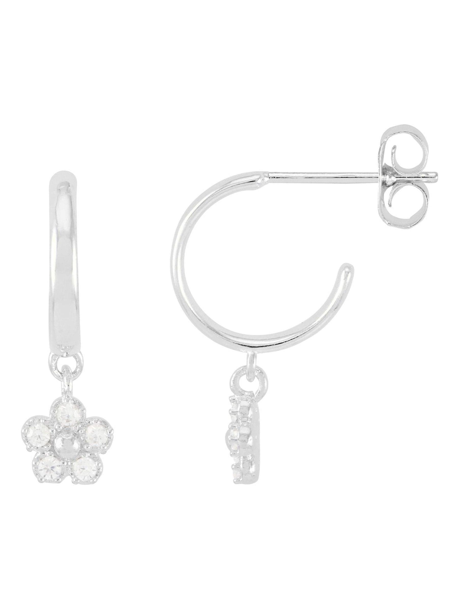 Estella Bartlett silver tone hoop earrings 1.5 cm (British brand)