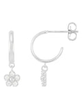 Estella Bartlett silver tone hoop earrings 1.5 cm (British brand)