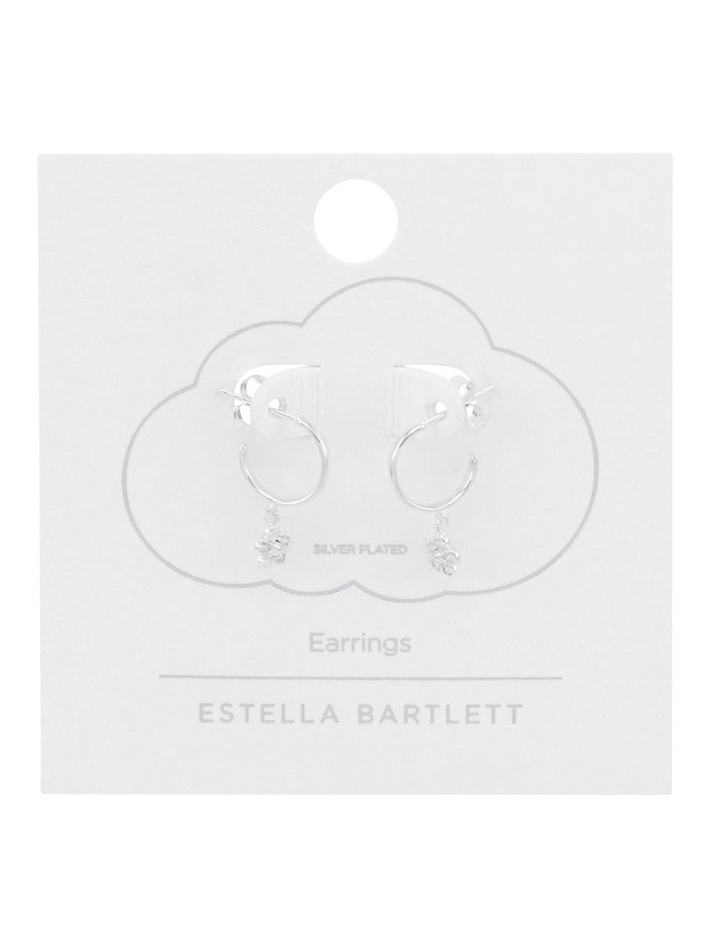 Estella Bartlett silver tone hoop earrings 1.5 cm (British brand)