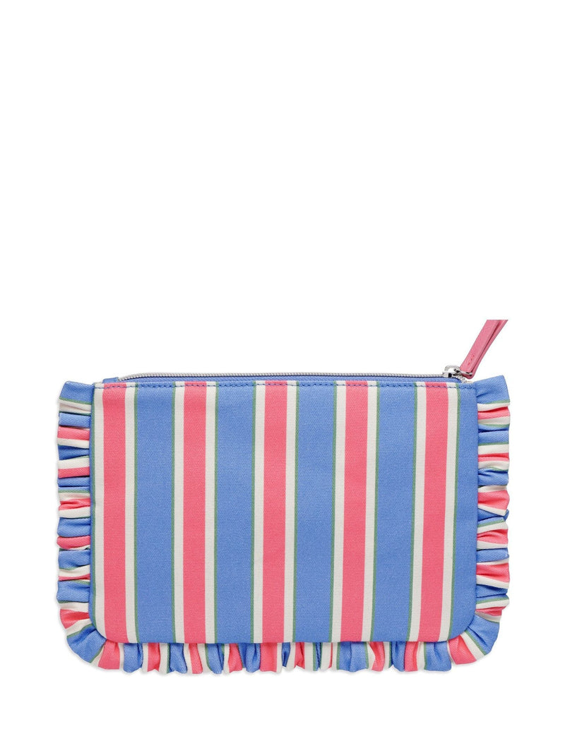Estella Bartlett blue stripe frill pouch - British product