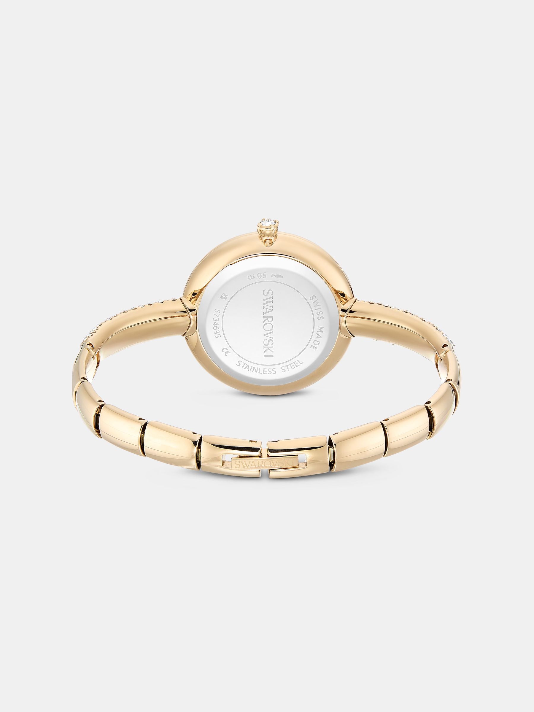 Swarovski gold tone Sublima bangle watch 28mm, imported from the UK