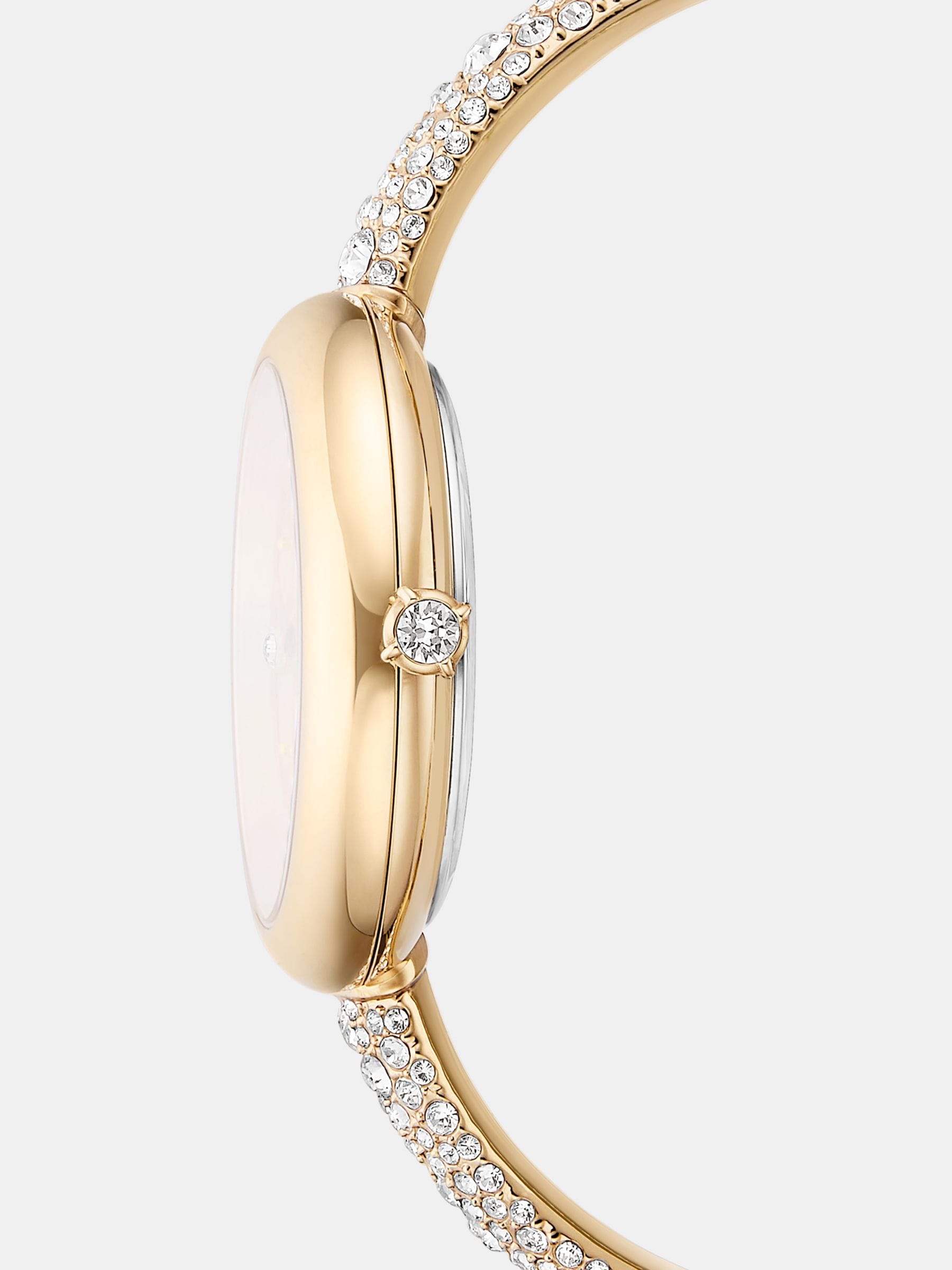 Swarovski gold tone Sublima bangle watch 28mm, imported from the UK