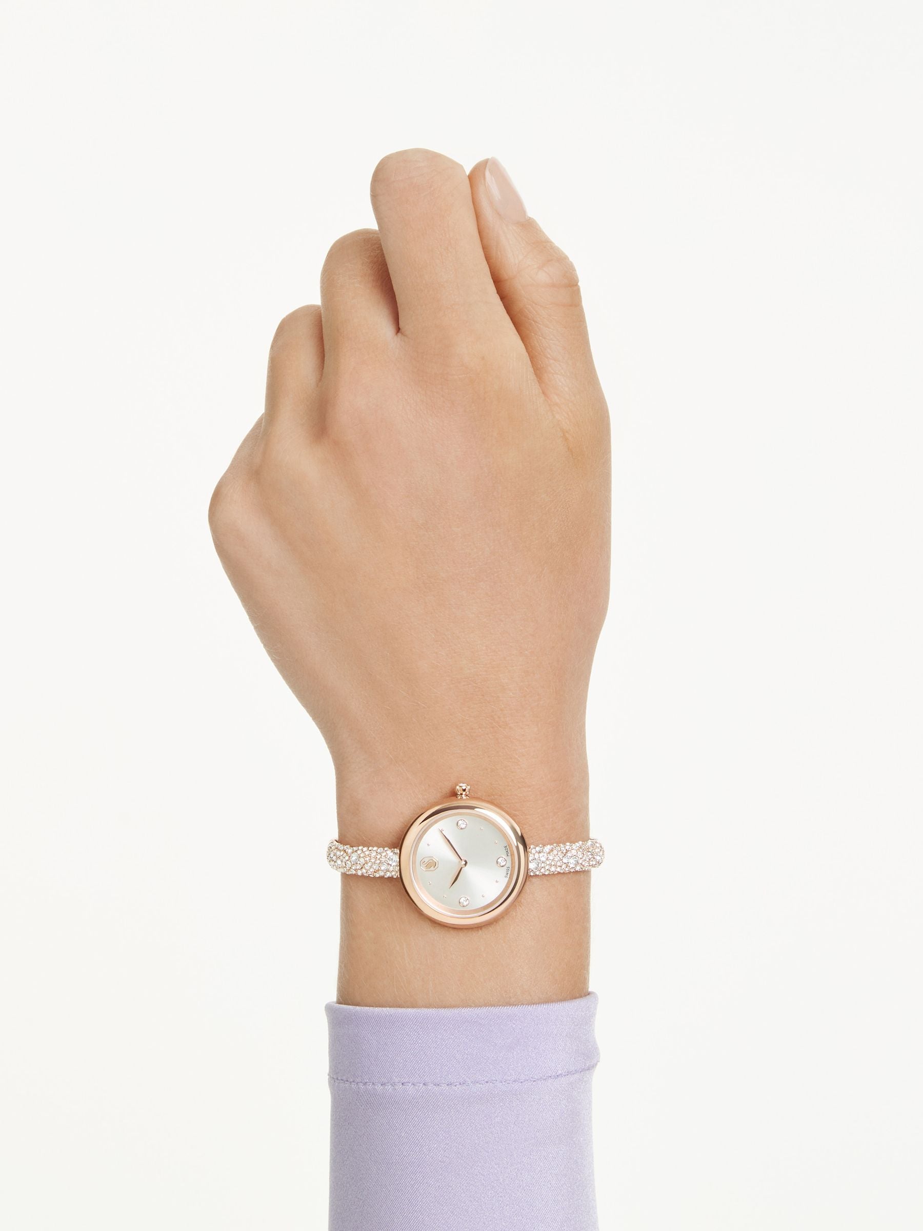 Swarovski gold tone Sublima bangle watch 28mm, imported from the UK