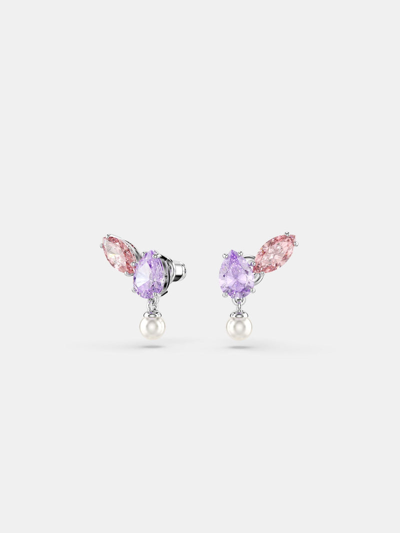 Swarovski multicoloured dragonfly necklace and earring set, imported from the UK