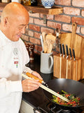 Ken Hom Black Steel Non-Stick Wok 31cm, UK version