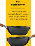 Ken Hom Black Steel Non-Stick Wok 31cm, UK version