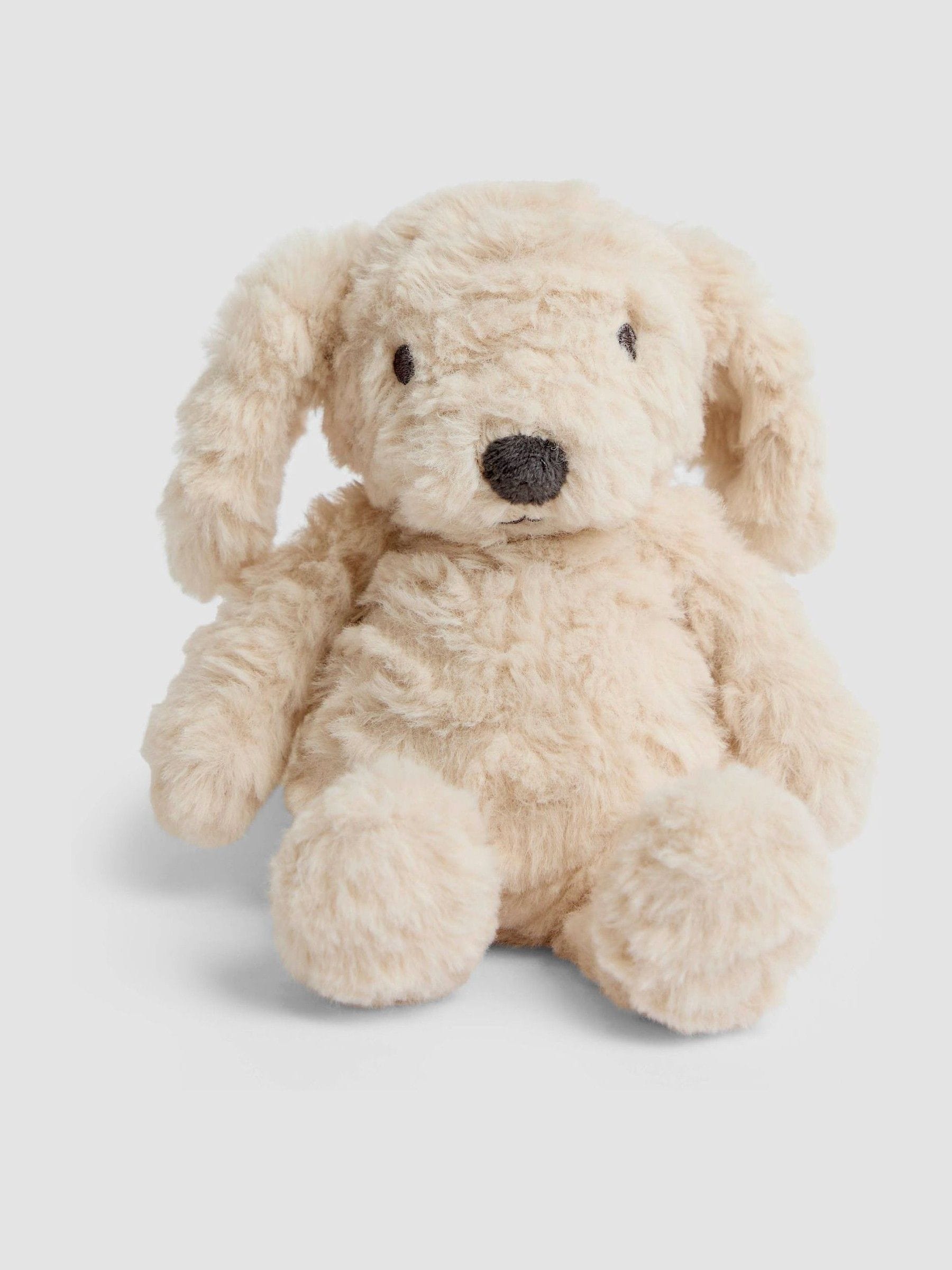 JoJo Maman Bébé Brown Joy plush dog 20cm, imported from the UK
