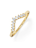 The Diamond Store wishbone ring 0.15ct lab diamond, UK version