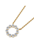 Diamond Store 0.25ct lab diamond necklace 18K vermeil, imported from the UK