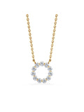 Diamond Store 0.25ct lab diamond necklace 18K vermeil, imported from the UK