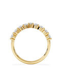 The Diamond Store 9k yellow gold 1ct lab diamond wishbone ring, UK version