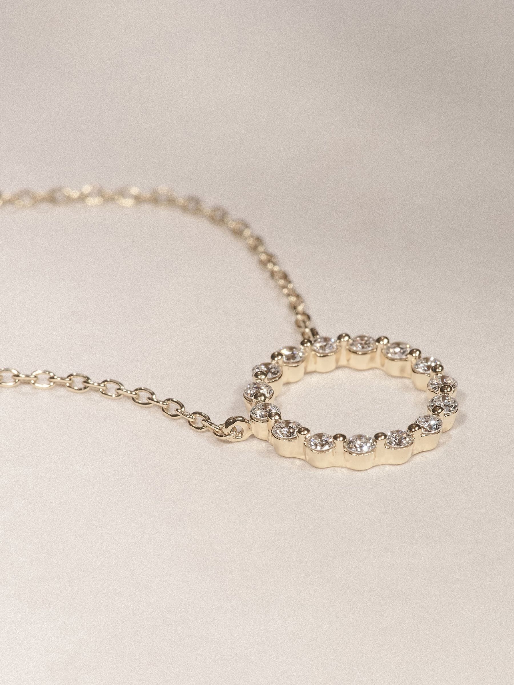 The Diamond Store White Eternal Glow necklace 0.35ct - British product