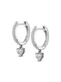 The Diamond Store Stellato heart drop hoop earrings 1.00ct, UK version
