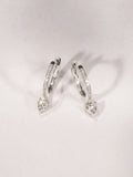 The Diamond Store Stellato heart drop hoop earrings 1.00ct, UK version