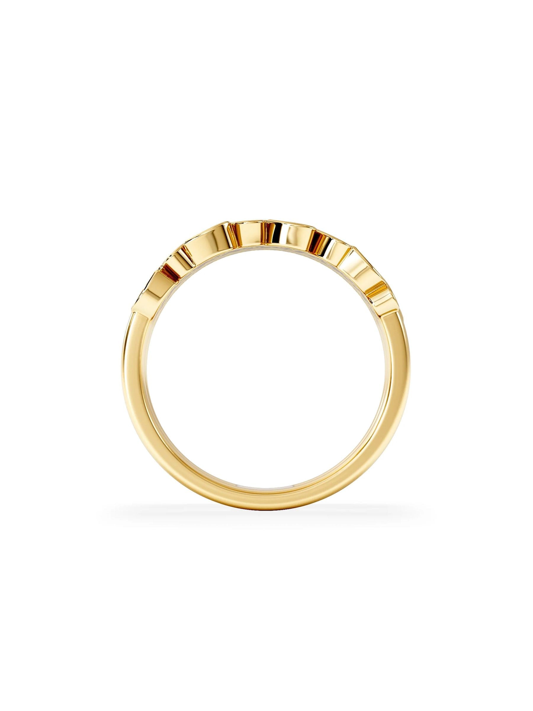The Diamond Store interlocking heart stacking lab diamond ring 0.20ct, imported from the UK