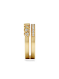 The Diamond Store interlocking heart stacking lab diamond ring 0.20ct, imported from the UK