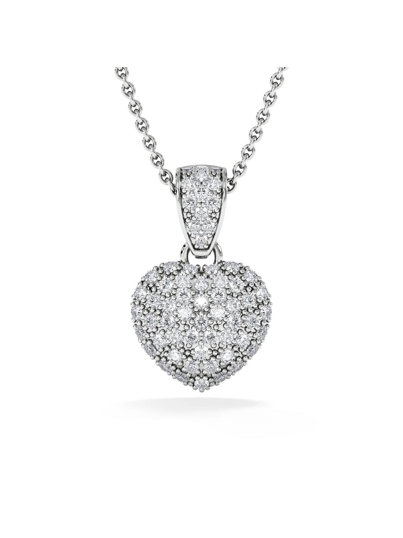 The Diamond Store lab diamond heart necklace 0.50ct in 925 silver (British brand)