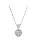The Diamond Store lab diamond heart necklace 0.50ct in 925 silver (British brand)