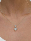 The Diamond Store lab diamond heart necklace 0.50ct in 925 silver (British brand)