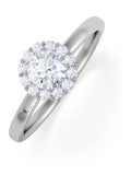 The Diamond Store lab diamond halo ring 0.50ct - British product