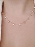 The Diamond Store lab emerald and diamond necklace set - British product